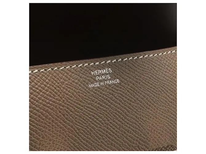 Hermès Marrón Epsom Constance Elan Castaño Gris pardo 