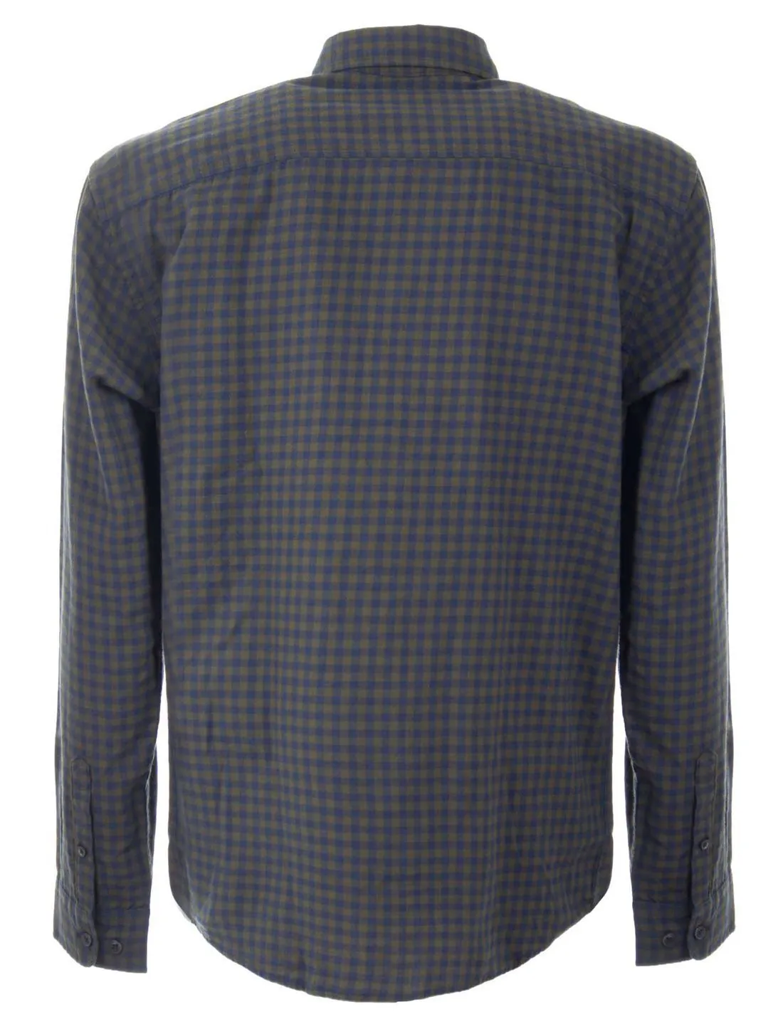 JACK & JONES - Camisa verde y azul JJEgingham Hombre