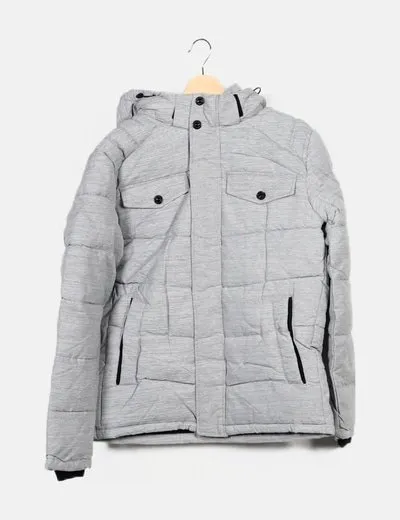 Gray Quilted Jack & Jones Jacket