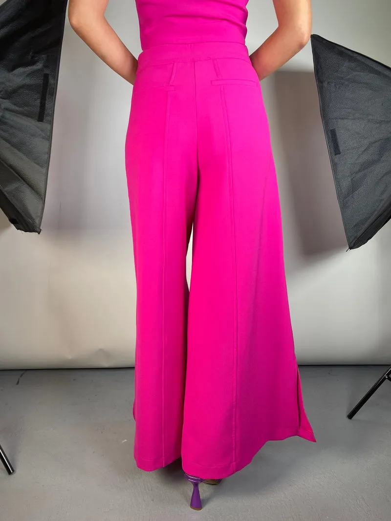 JAZMIN CHEBAR Pantalón Palazzo Fucsia