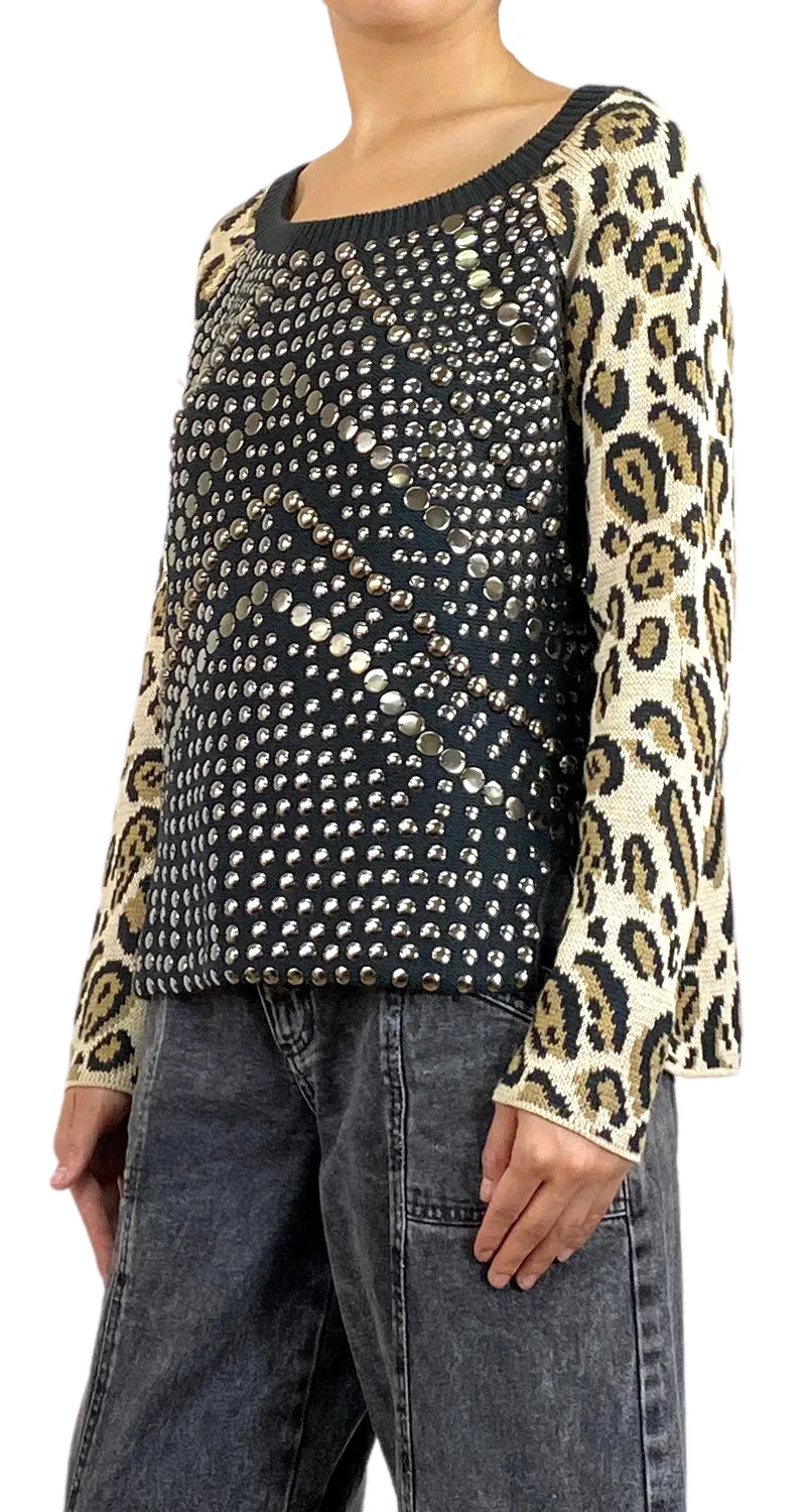 JAZMIN CHEBAR Studded Sweater