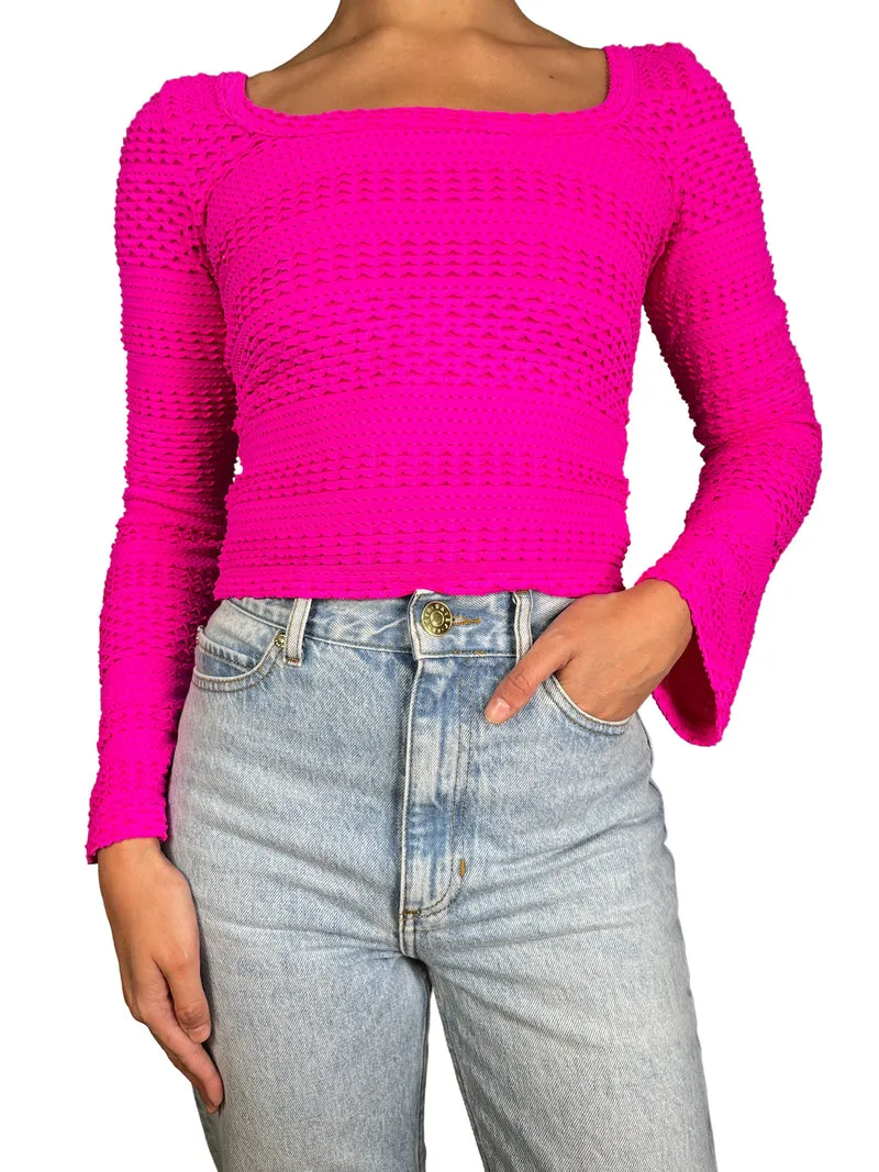 JAZMIN CHEBAR Top Fucsia