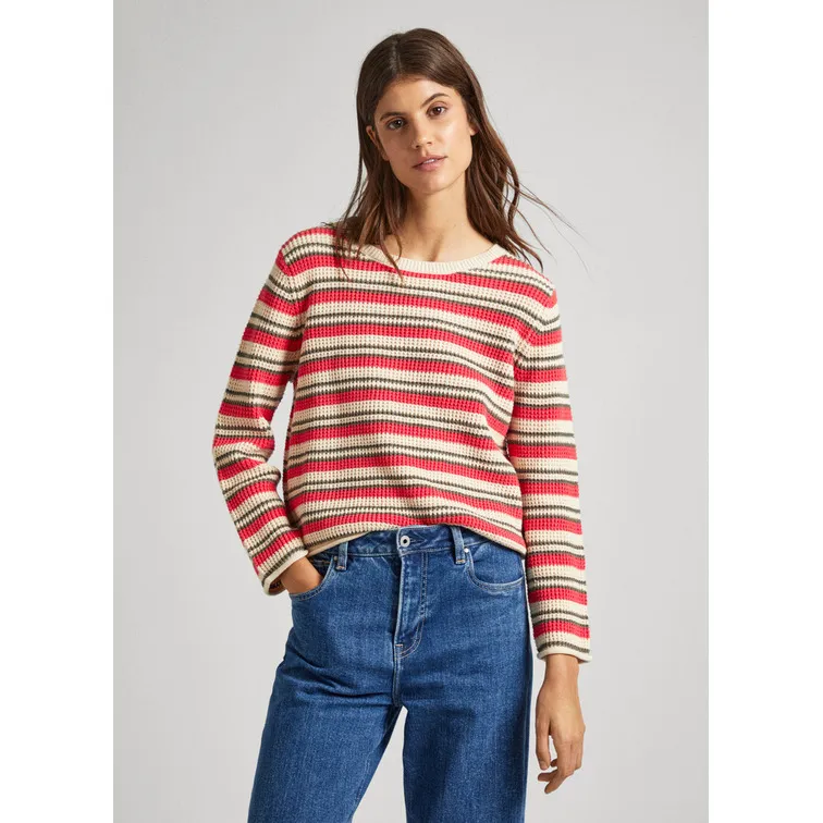 Pepe Jeans Women's Striped Jersey Top