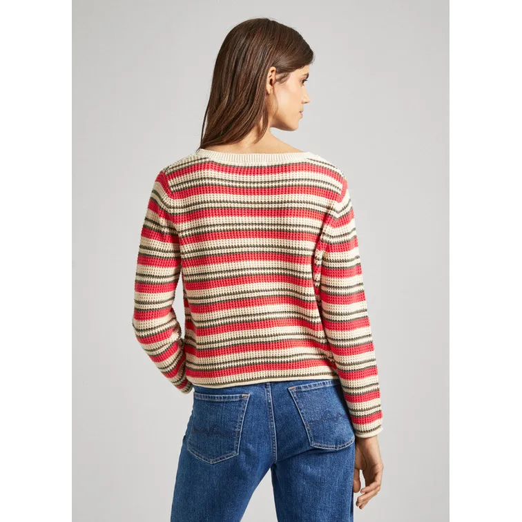 Pepe Jeans Women's Striped Jersey Top