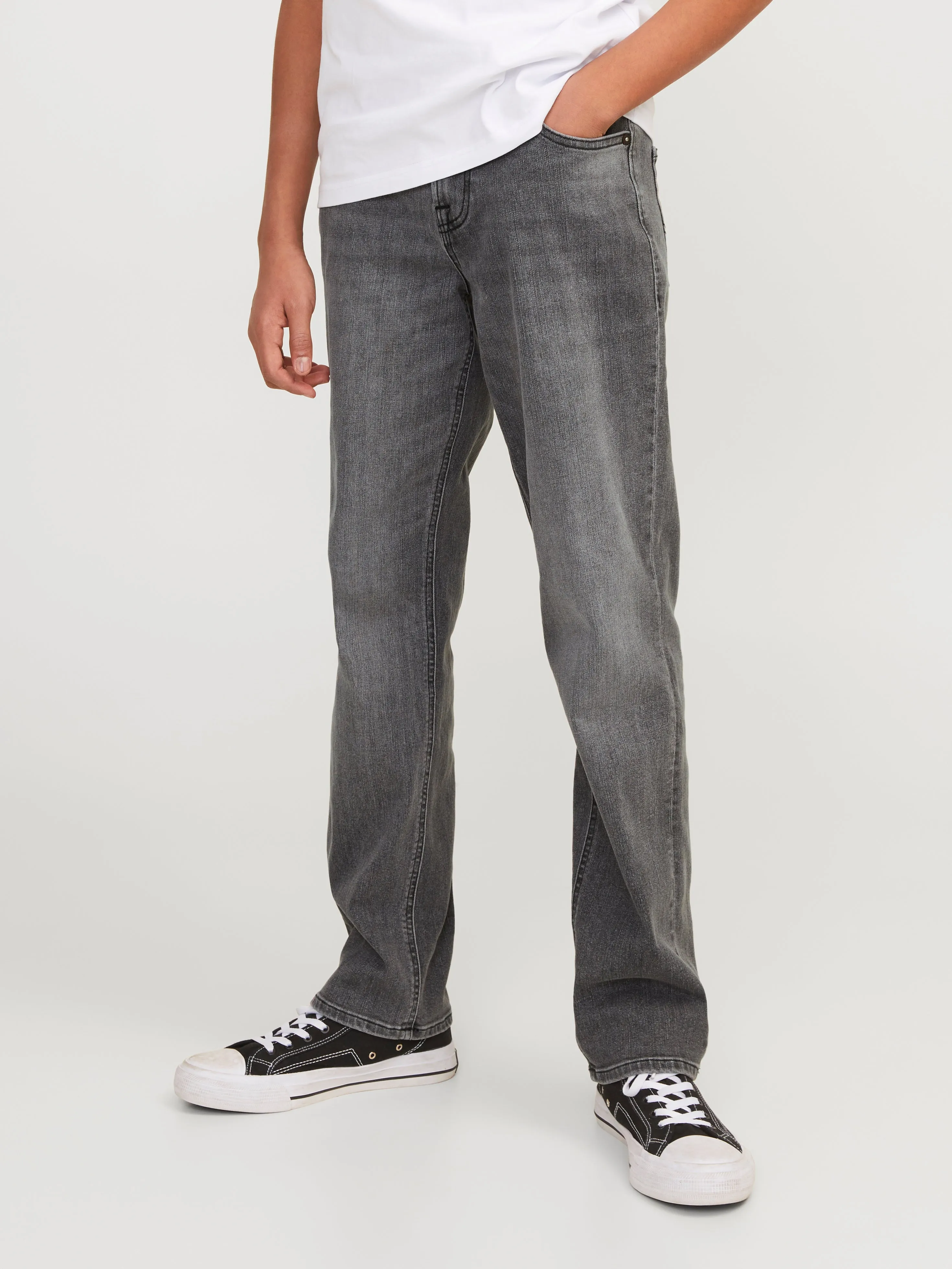 JJICLARK JJORIG STRETCH SQ 349 SN Corte regular Junior | Gris intermedio | Jack & Jones®