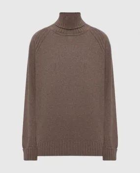 Fairlie wool cashmere sweater brown