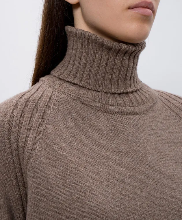 Fairlie wool cashmere sweater brown