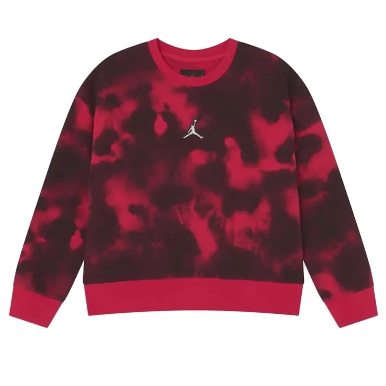 Jordan Girls Jumpman Essentials Boxy Crew Sweater Very Berry