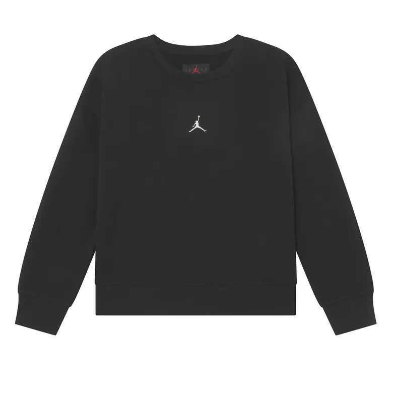 Jordan Girls Jumpman Essentials Crew Sweater Black