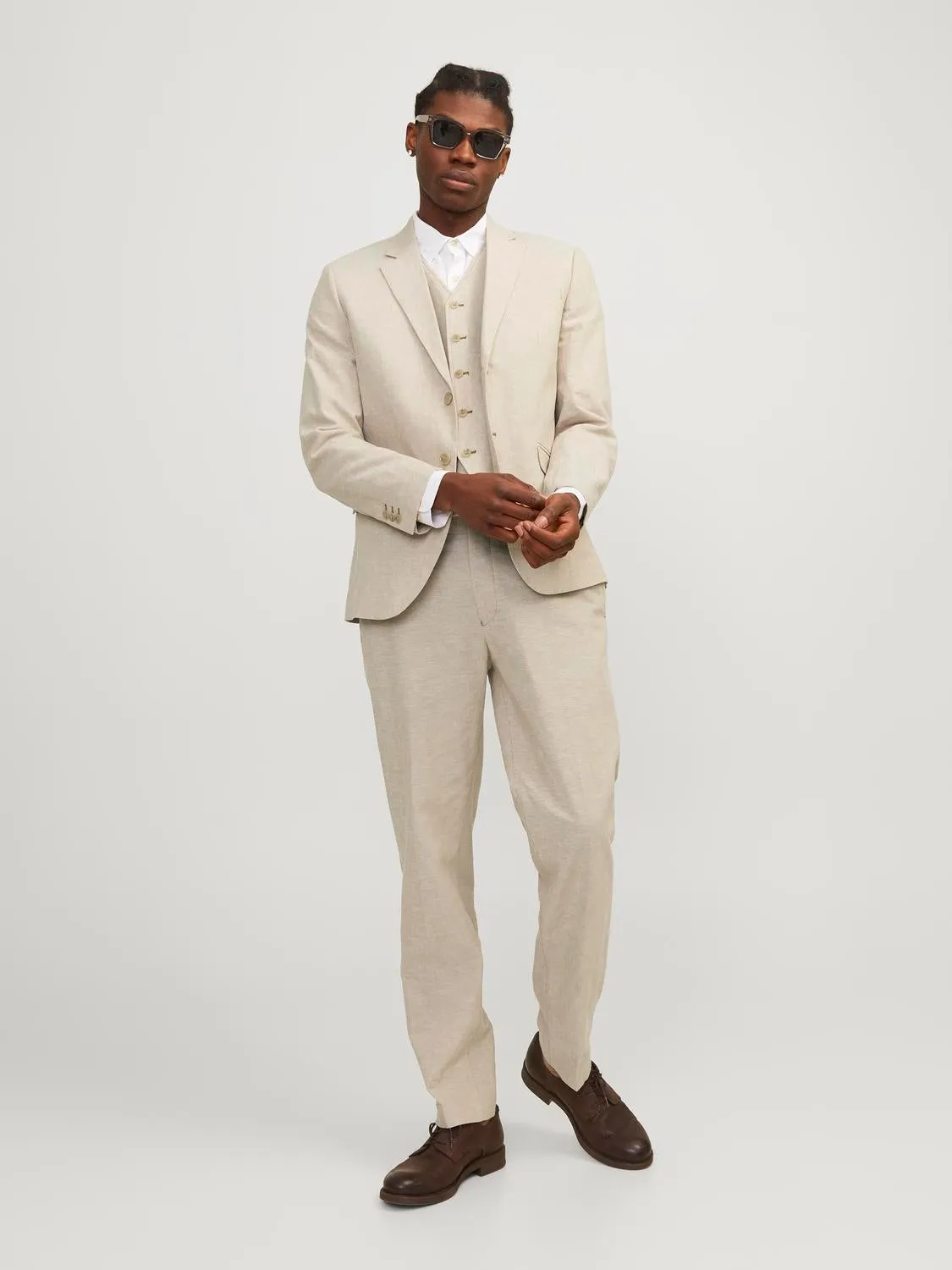 JPRRIVIERA Trajes Corte slim | Beige | Jack & Jones®