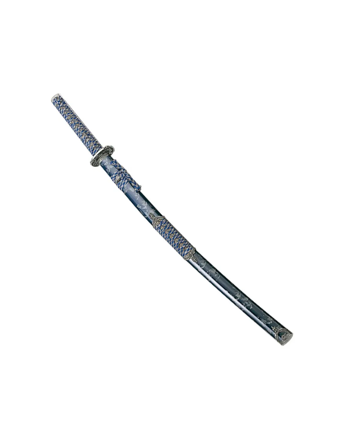 Blue-Silver Samurai Sword.