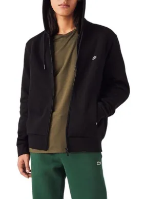 Lacoste Basic Black Zip-Up Hoodie