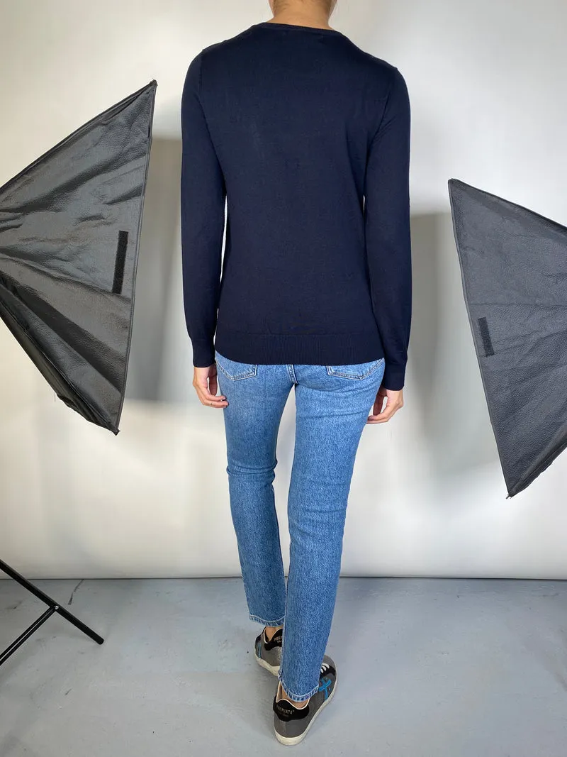 Laetita Ivanez x Galeries Lafayette Navy Blue Sweater