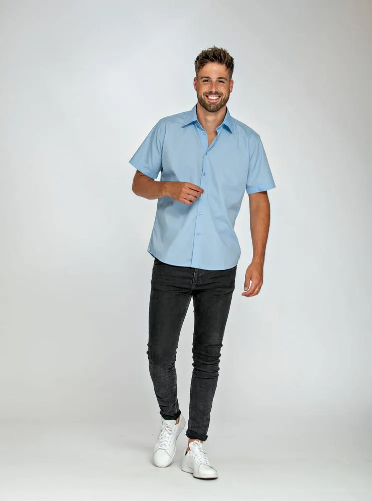 Lemon & Soda LEM3936 - Camisa Poplin Mezcla SS paral - Blanco