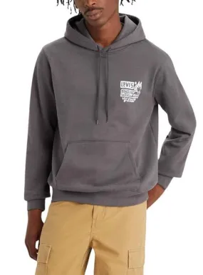 Levis Standard Graphic Gray Hoodie Men