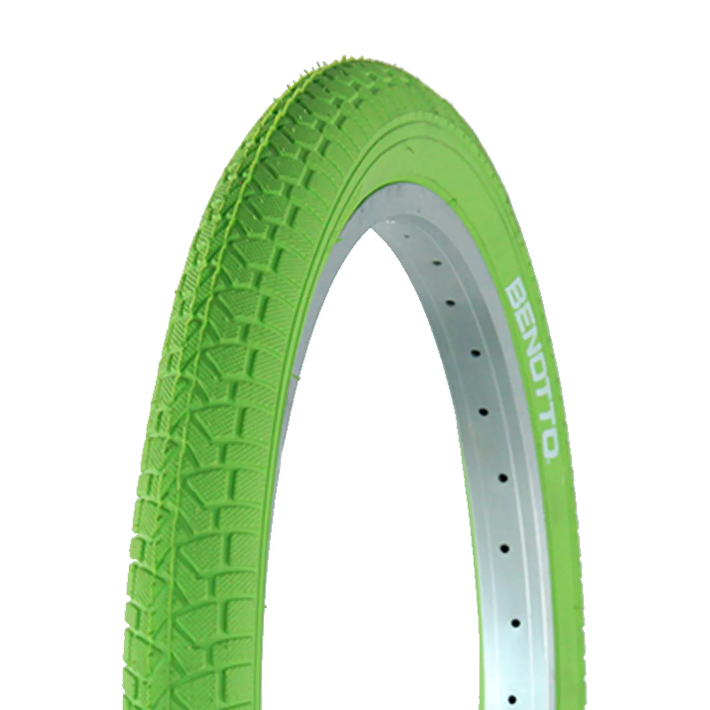 Llanta BENOTTO 20X2.125 (57-406) Freestyle Verde Letra Blanca P707