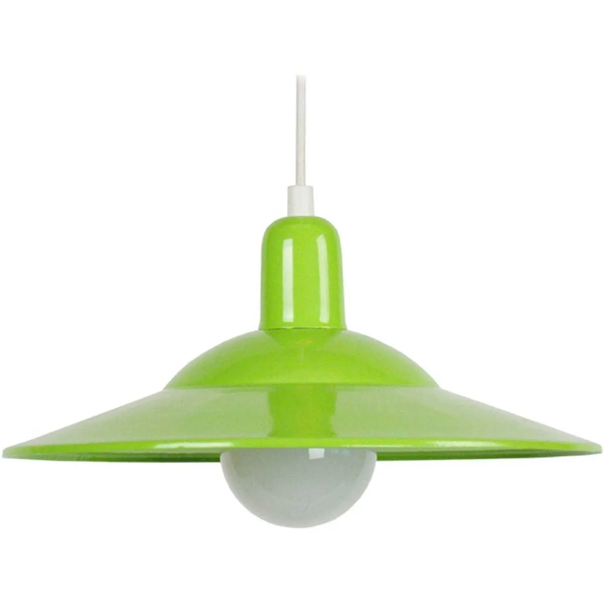 Green Rectangular Metal Pendant Lamp