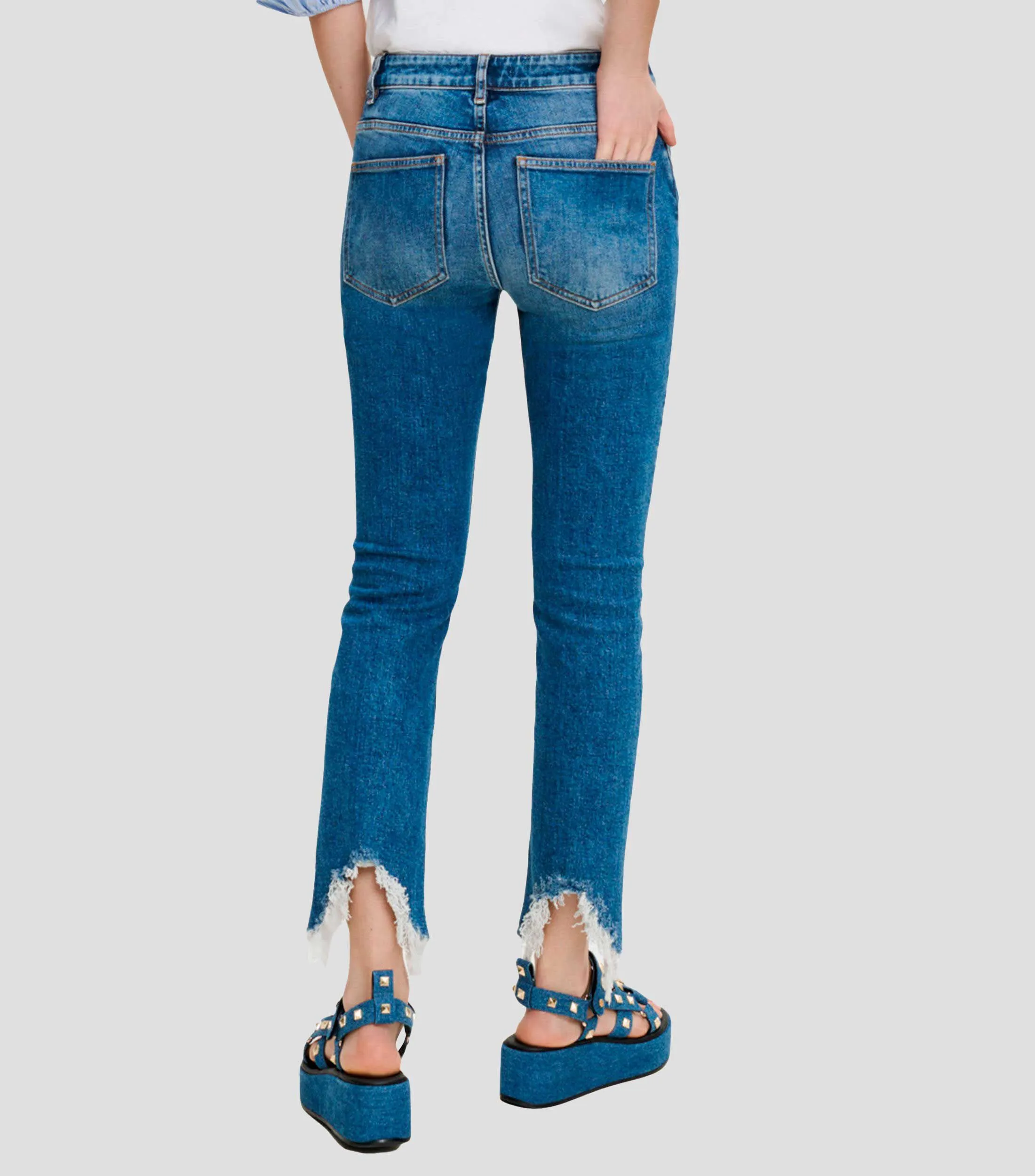 Maje Jeans de corte recto Mujer