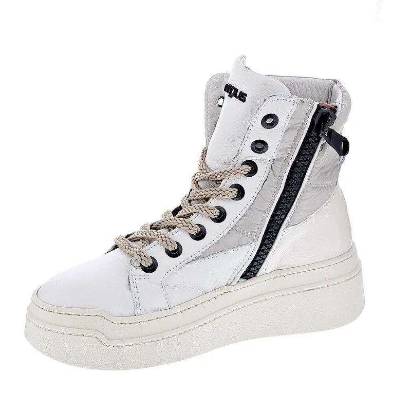 Modern Woman's White Ankle Boots Mjus P74206