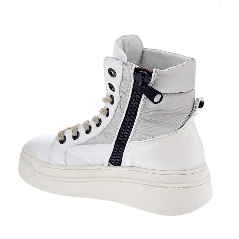 Modern Woman's White Ankle Boots Mjus P74206