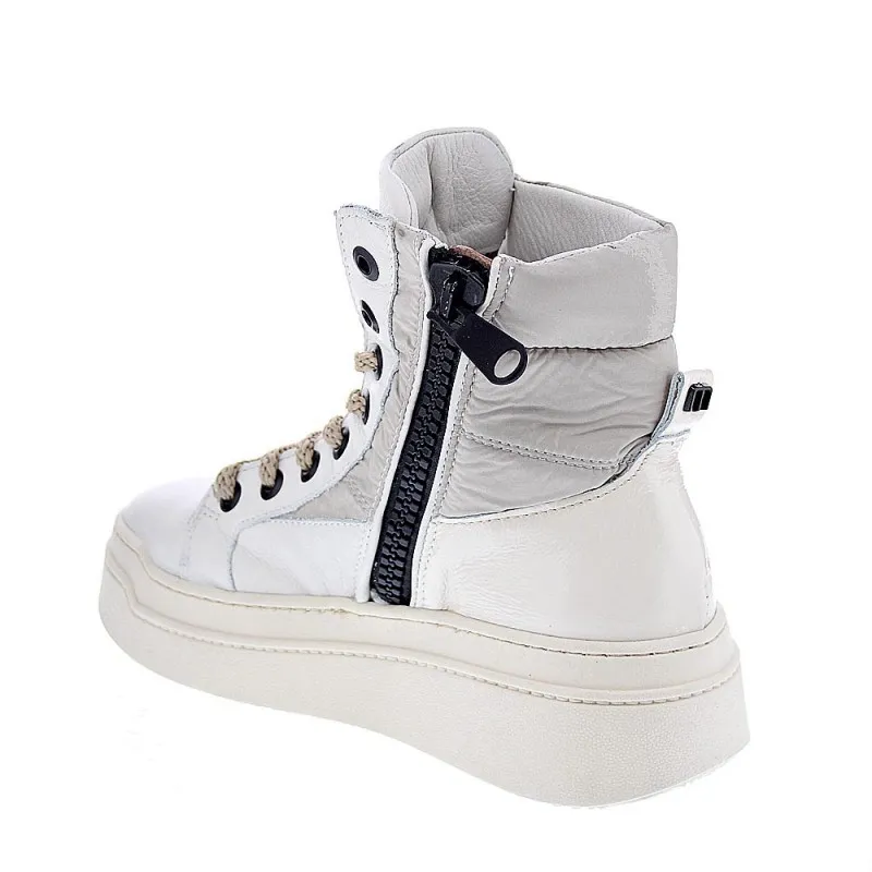 Modern Woman's White Ankle Boots Mjus P74206