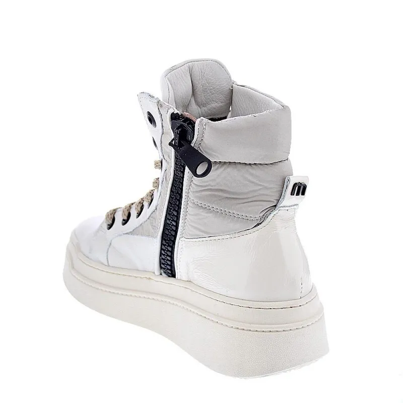 Modern Woman's White Ankle Boots Mjus P74206