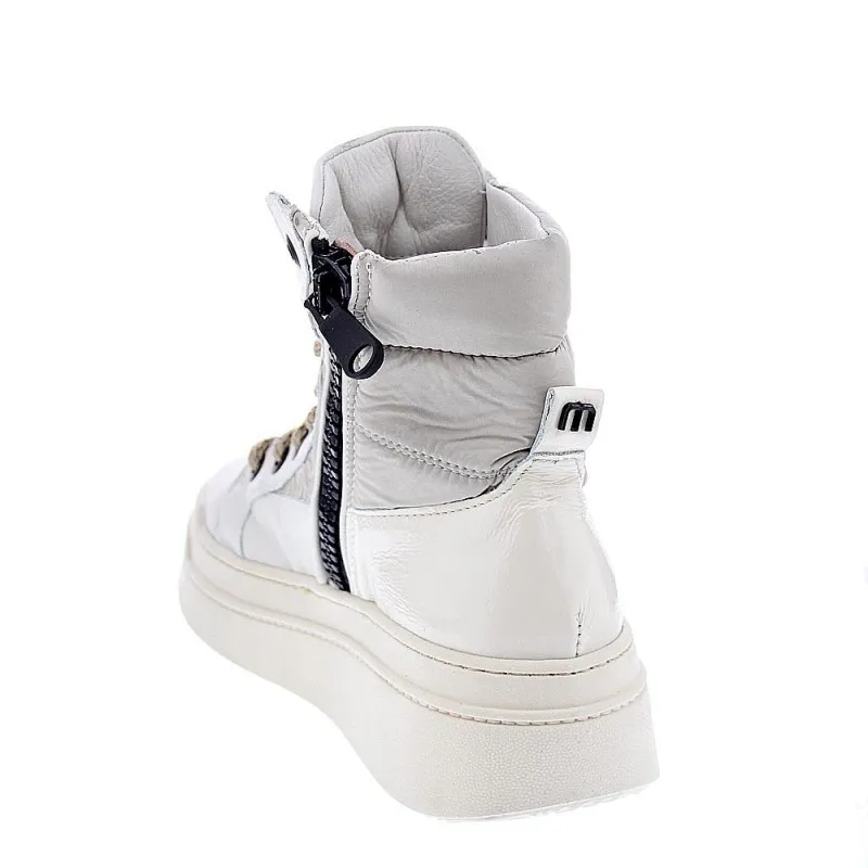 Modern Woman's White Ankle Boots Mjus P74206