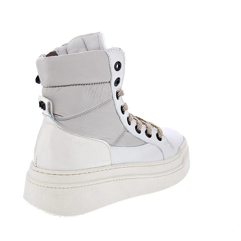 Modern Woman's White Ankle Boots Mjus P74206