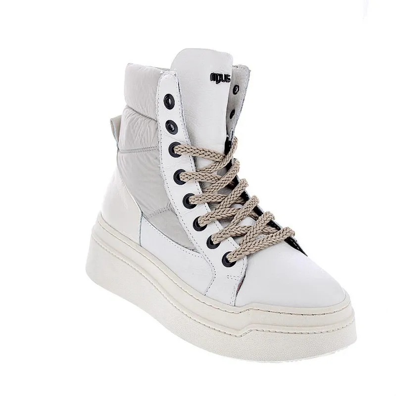 Modern Woman's White Ankle Boots Mjus P74206