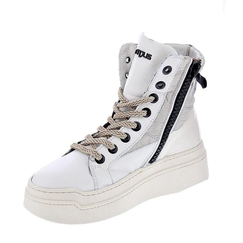 Modern Woman's White Ankle Boots Mjus P74206