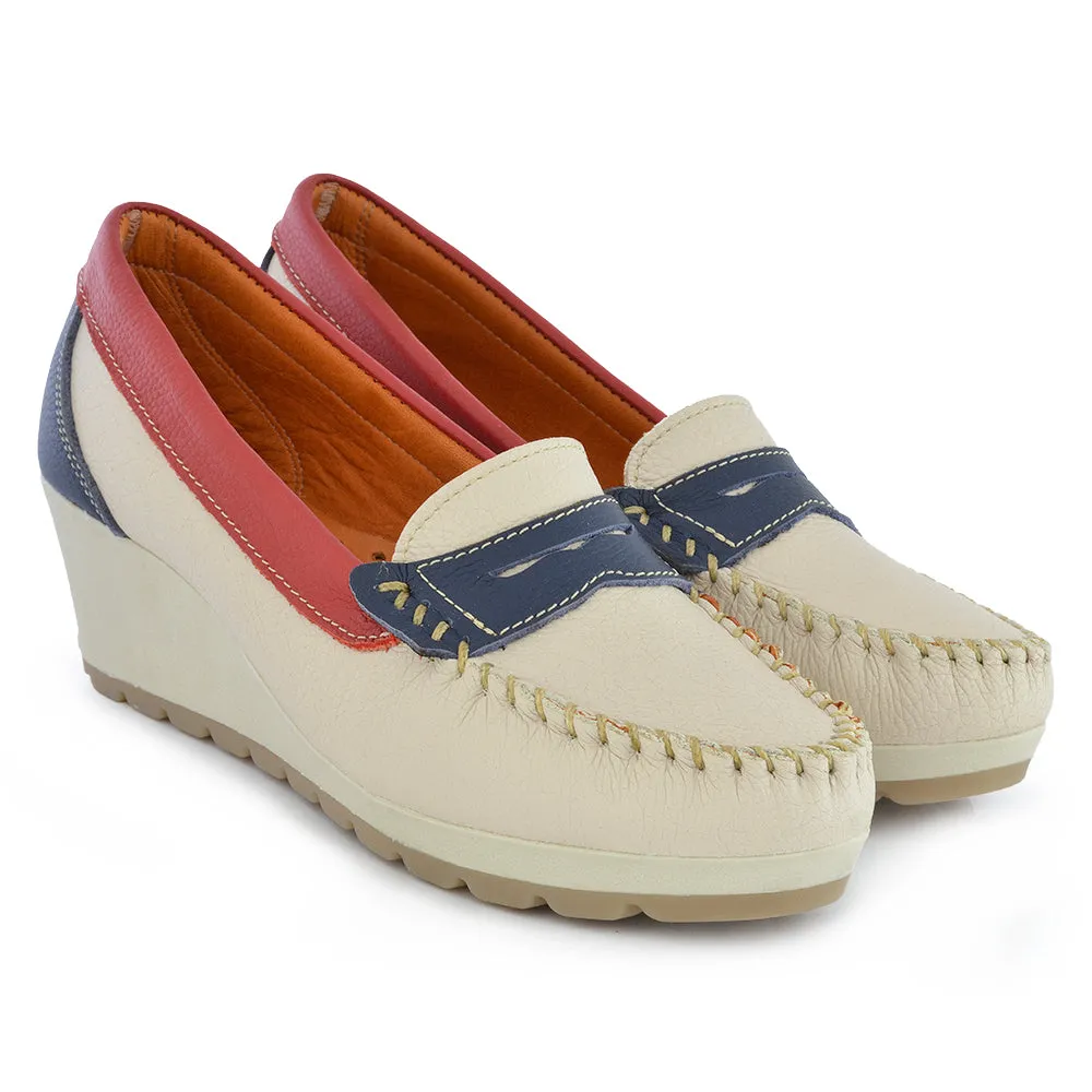 MOCASIN ROSARIO BEIGE