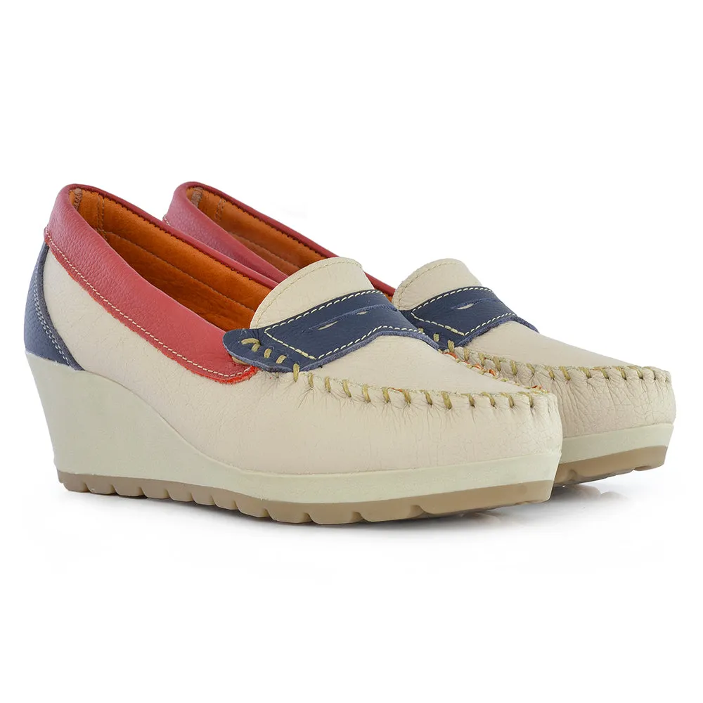 MOCASIN ROSARIO BEIGE