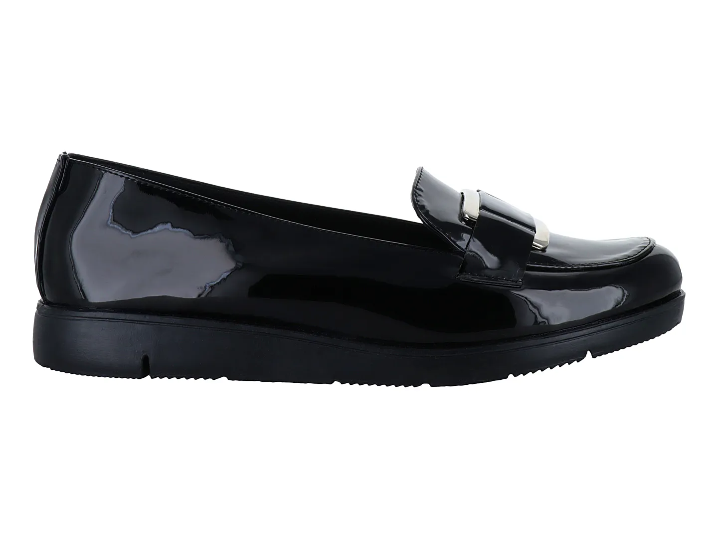 Mocasines Clinton 101 Negro/negro Para Mujer