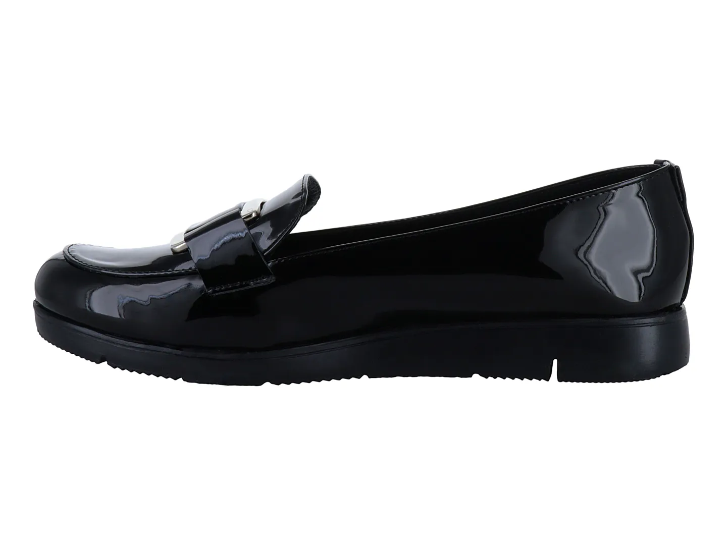 Mocasines Clinton 101 Negro/negro Para Mujer