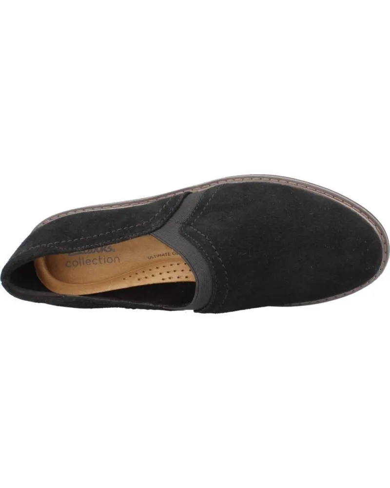 Mocasines de Mujer CLARKS AIRABELL MID NEGRO