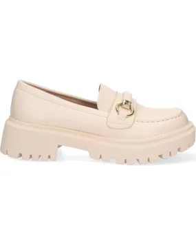 Mocasines PUNTOSALAO  de Mujer MOCASINES COMODOS SUELA TRACK CON CADENA MUJER BEIGE YZ23-12  VARIOS COLORES