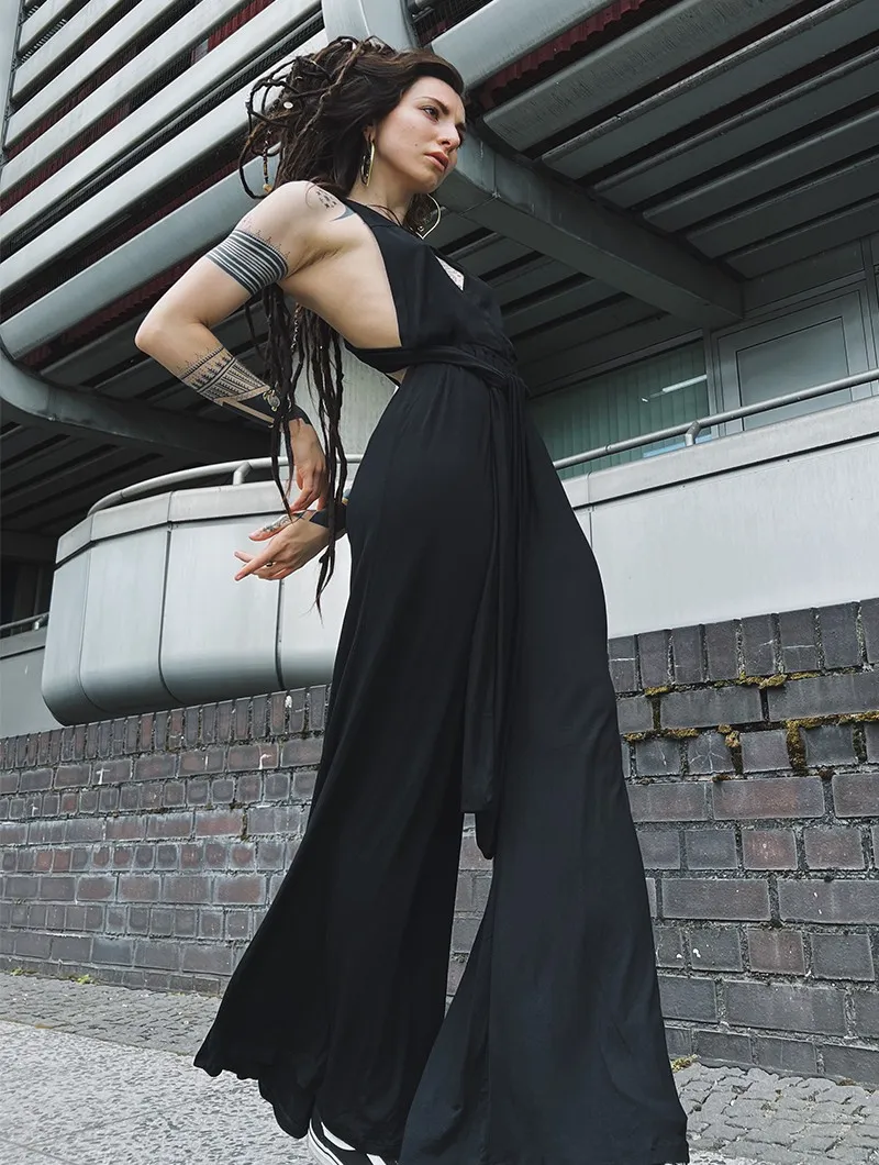 Black Wakiza Infinity Jumpsuit