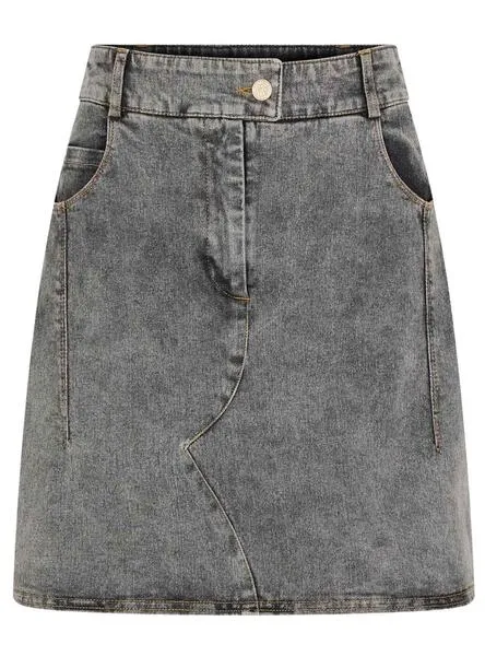 Naf Naf Denim Gray Women's Skirt