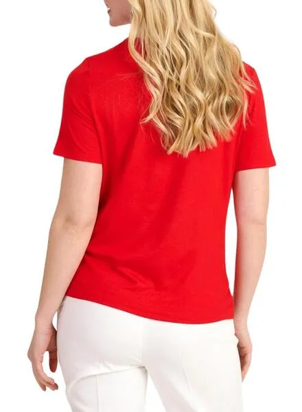 Naf Naf Love red women's t-shirt