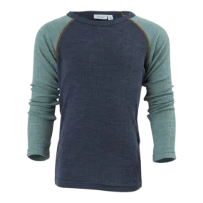 Name It Wang Wool Needle Ls Top Blue