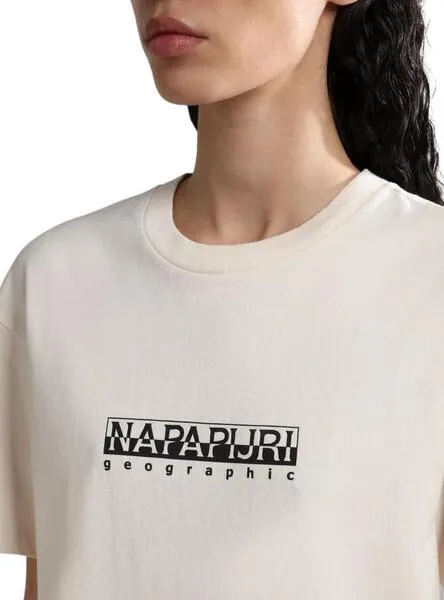 Napapijri S Box Beige T-Shirt for Women