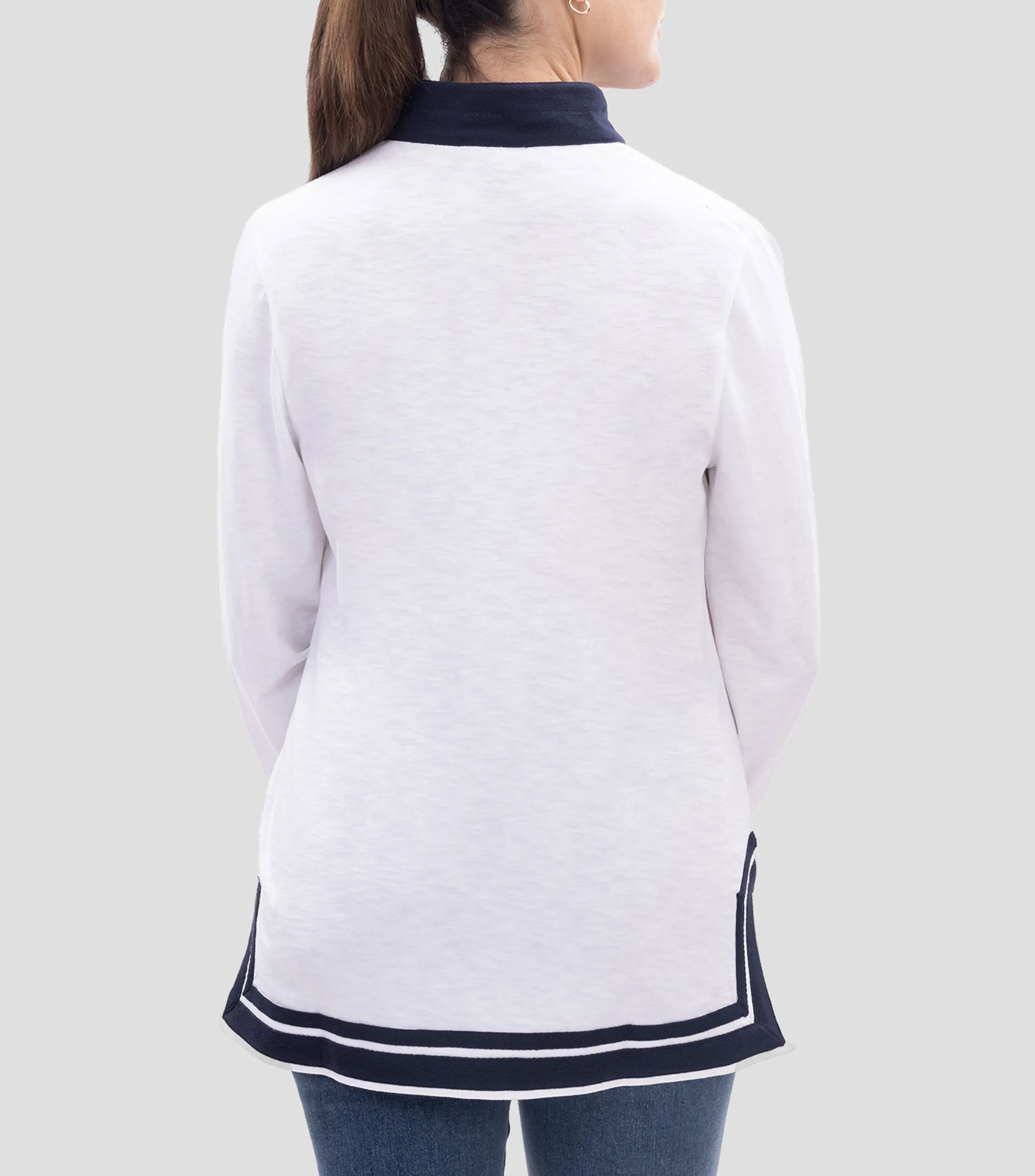 Nautica Blusa Manga Larga Mujer