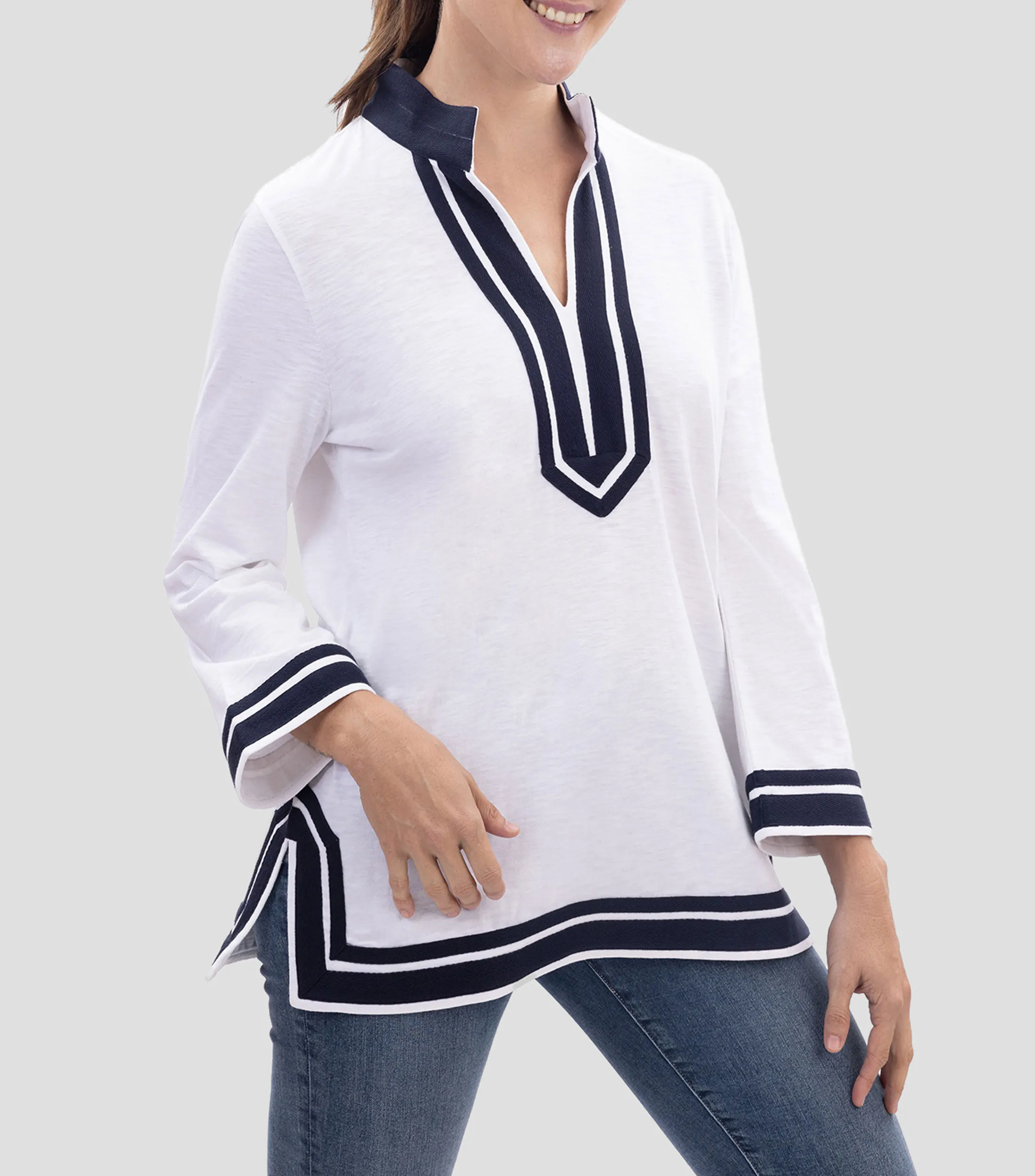 Nautica Blusa Manga Larga Mujer