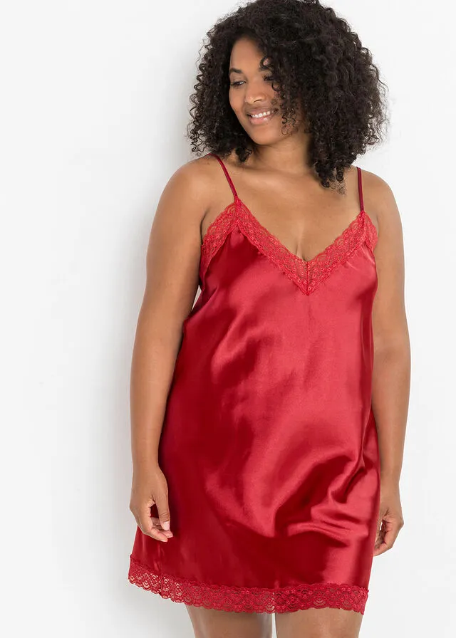 Coral Red Negligee