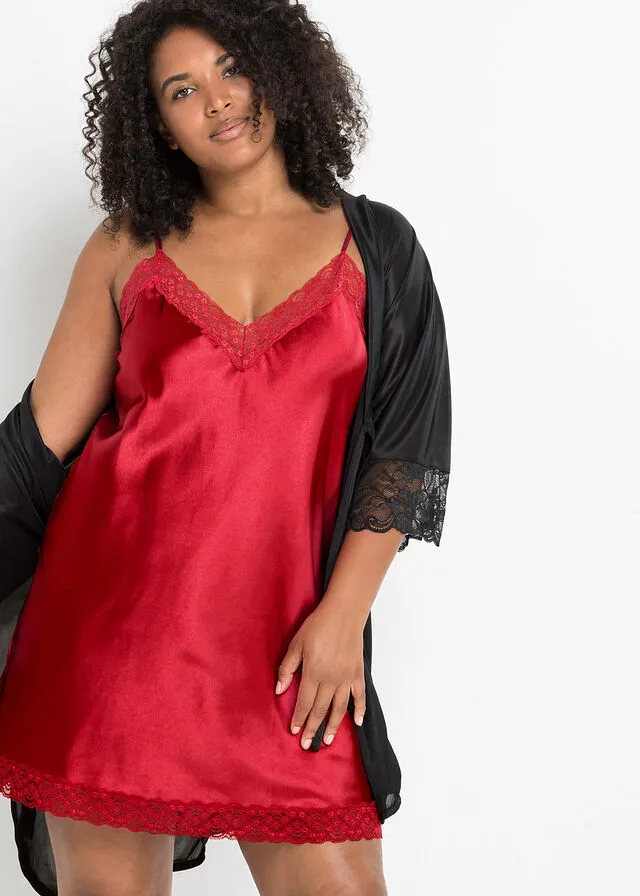 Coral Red Negligee