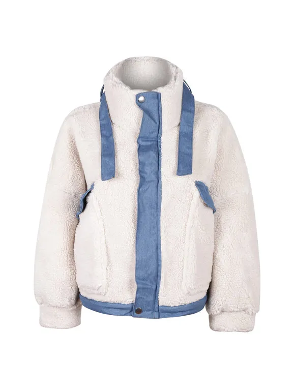 New Collection Chaqueta corta de peluche extragrande