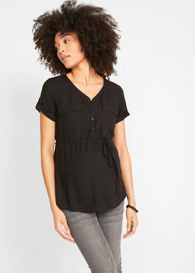 Nursing Top Black