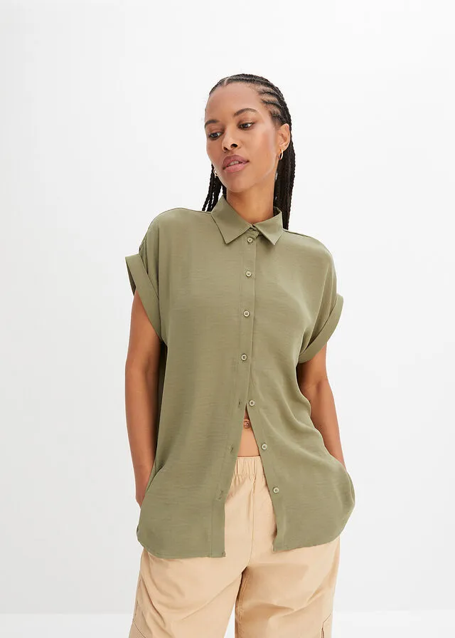 Olive Green Blouse