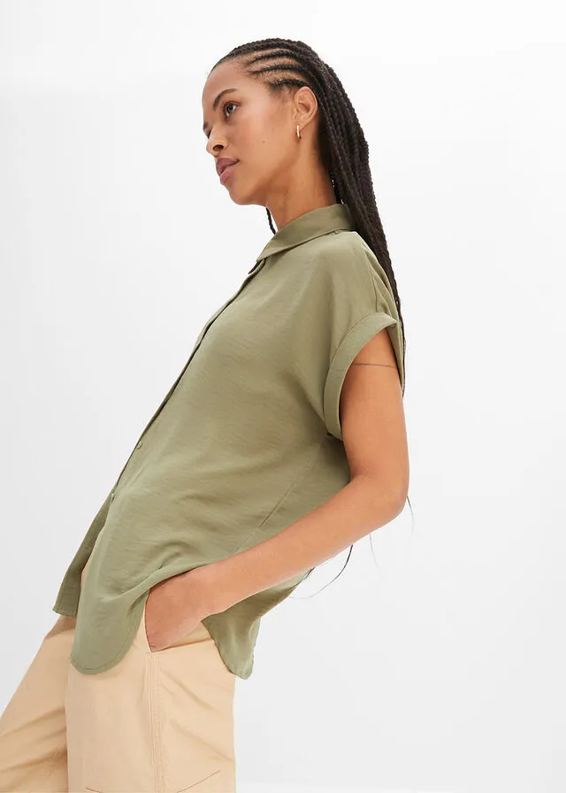 Olive Green Blouse