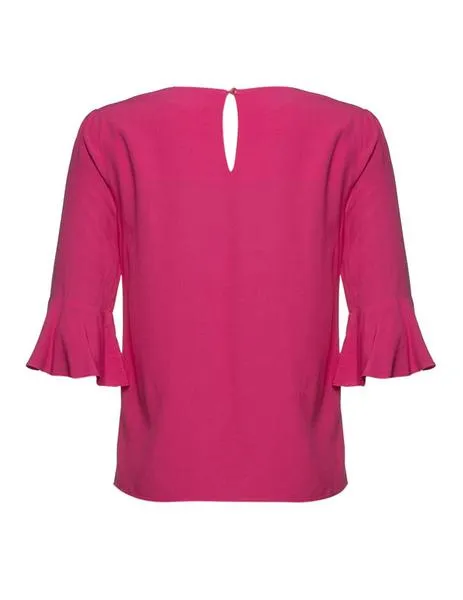 orange fuchsia blouse